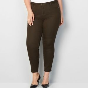 Avenue Skinny Butter Denim Brown Pants
